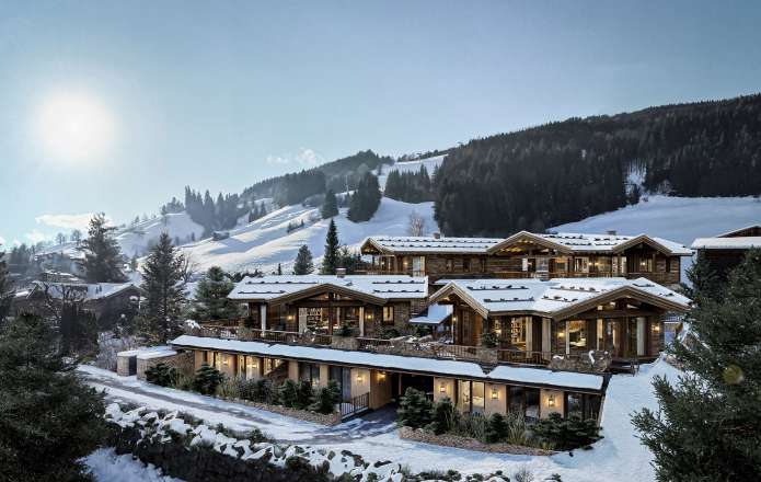Ski-in/ski-out design lodges in the heart of Jochberg
