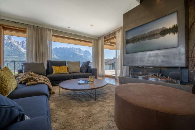 Exclusive apartment with a fantastic view to the Wilder Kaiser mountain near the ski slopes