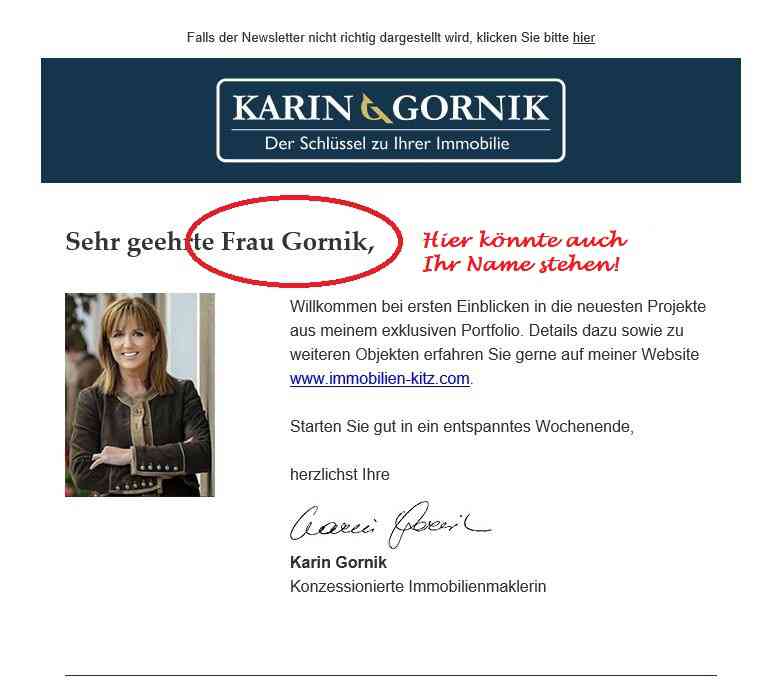 Foto: Stets aktuell durch unseren Newsletter