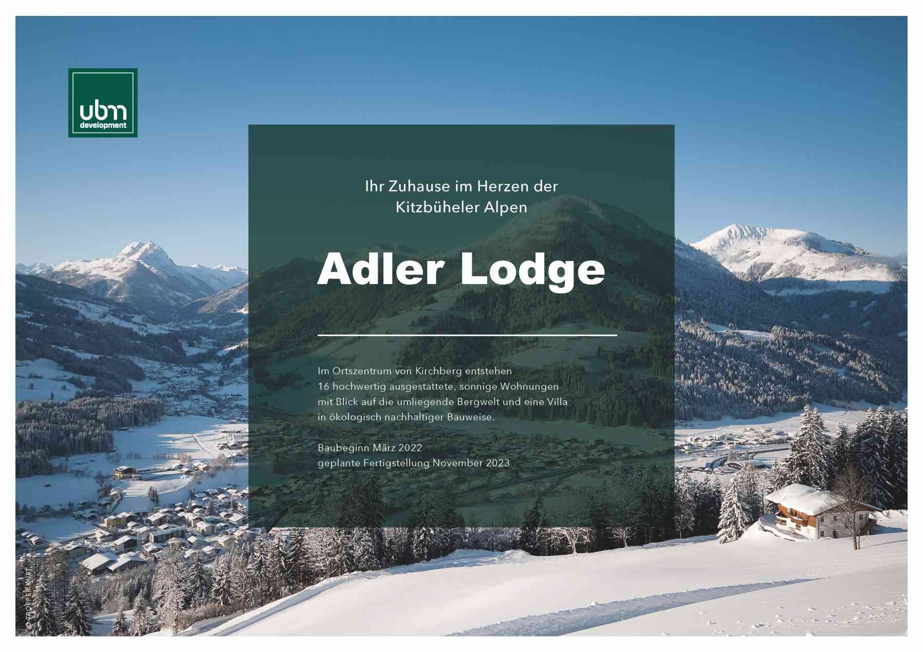 Photo: Start of construction of the "Adler Lodge" in Kirchberg